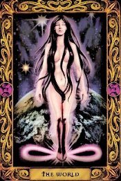 the world tarot card, tarot card meanings, meaning of each tarot card, interpreting tarot cards