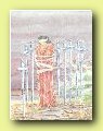 tarot card meanings, meaning of each tarot card, eight of swords, learning tarot cards