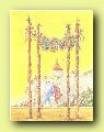 tarot card meanings, meaning of each tarot card, four of wands, learning tarot cards